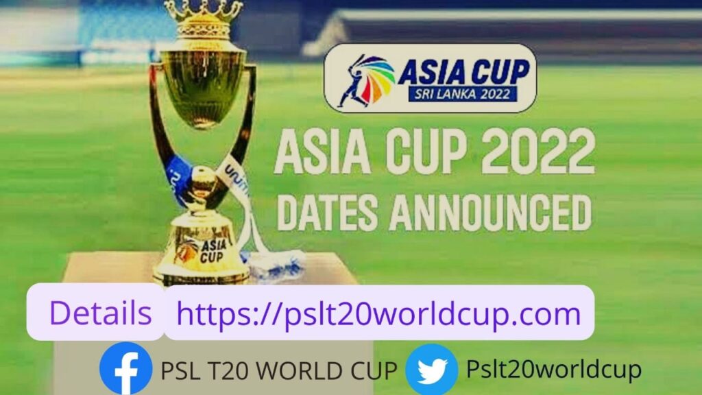 Asia Cup 2022 Schedule & Venue
