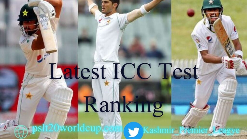 Babar Azam Shaheen Afridi and Abdullah Jumped ICC Test Ranking